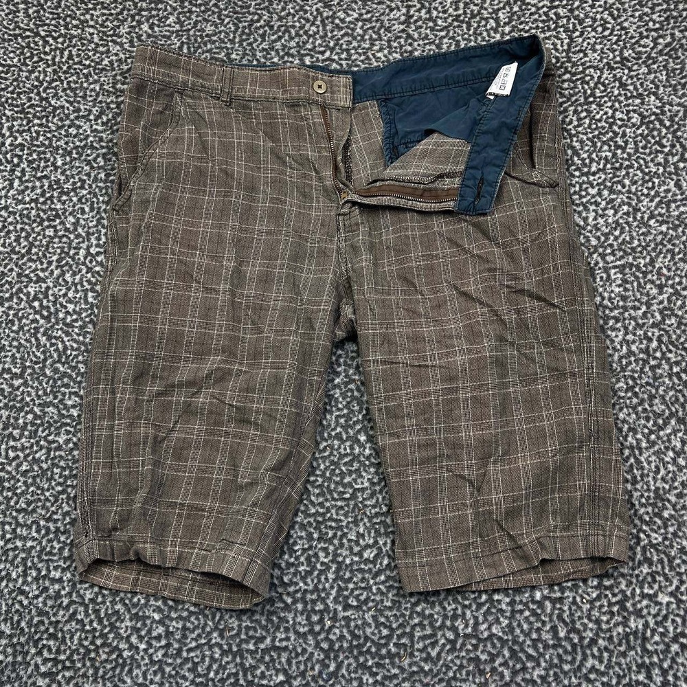 Jag Shorts Men 34 Brown Plaid Chino Pockets Flat Front‎ Outdoor Cotton